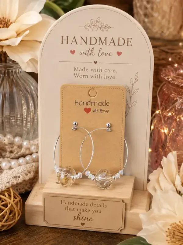 Crystal Breeze Hoop Earrings