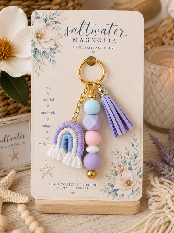 Lavender Skies Keychain