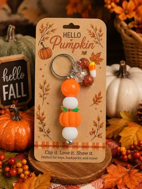 Hello Pumpkin Keychain