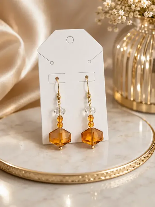 Amber Glow Earrings
