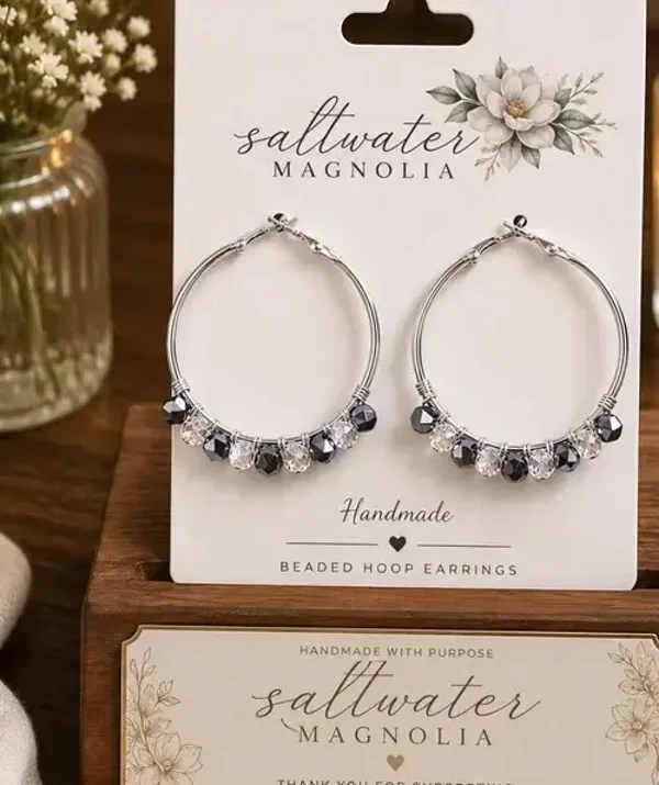 Moonlit Spark Hoops
