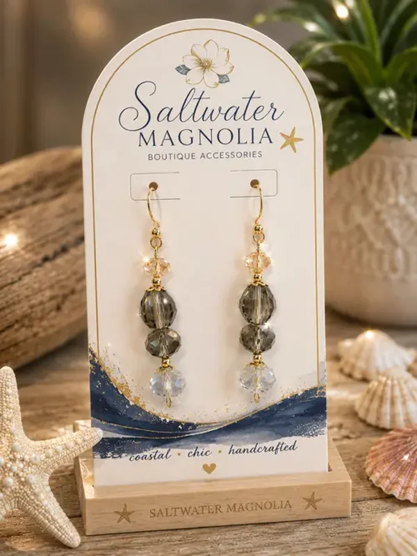 Smoky Moonlight Earrings
