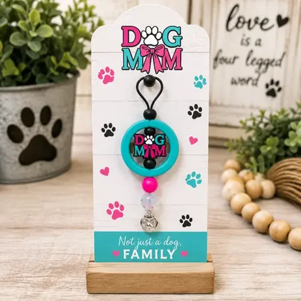 Dog Mom Keychain