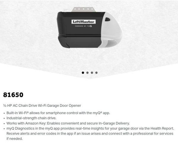 Liftmaster  81650 1/2 H.P. Chain Drive Motor