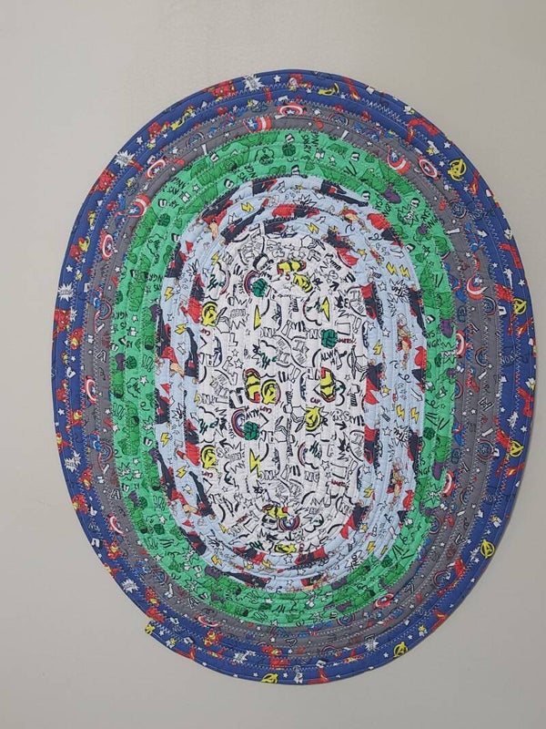 25.5 by 20 marvel jellyroll rug