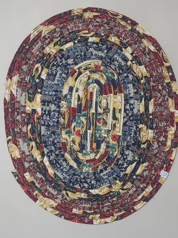 25.5 by 21 jellyroll rug