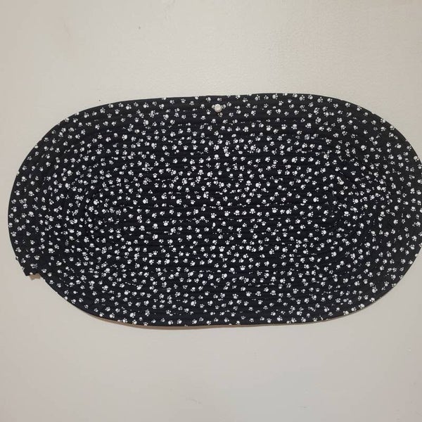 11in by 20in jellyroll dog bowl mat