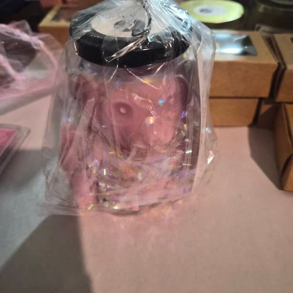 Apple teddybear mold candle