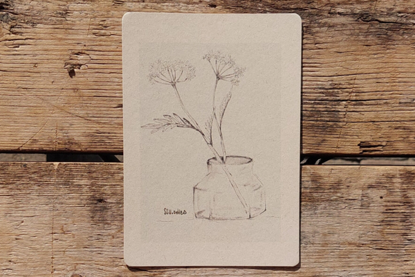 Symbolische planten kaarten 2 stuks