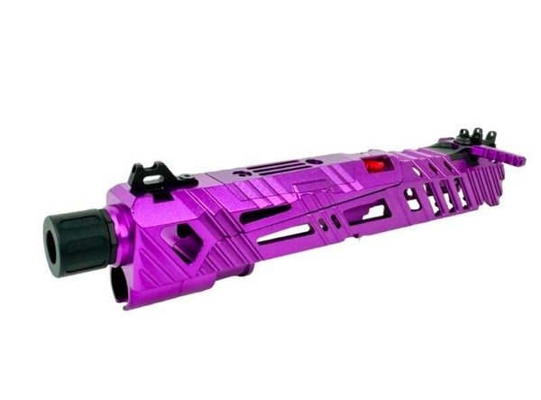CTM Superline Split Slide Set for TM Hi-Capa 4.3 - Violet (inc. Short Stroke Kit, 14mm CCW Muzzle, Enhanced Nozzle Spring, etc)