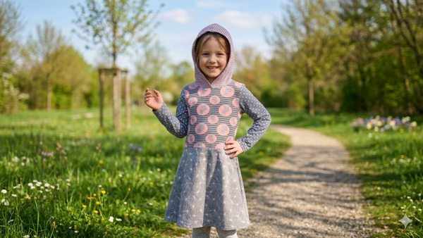 Kleid mit Kapuze