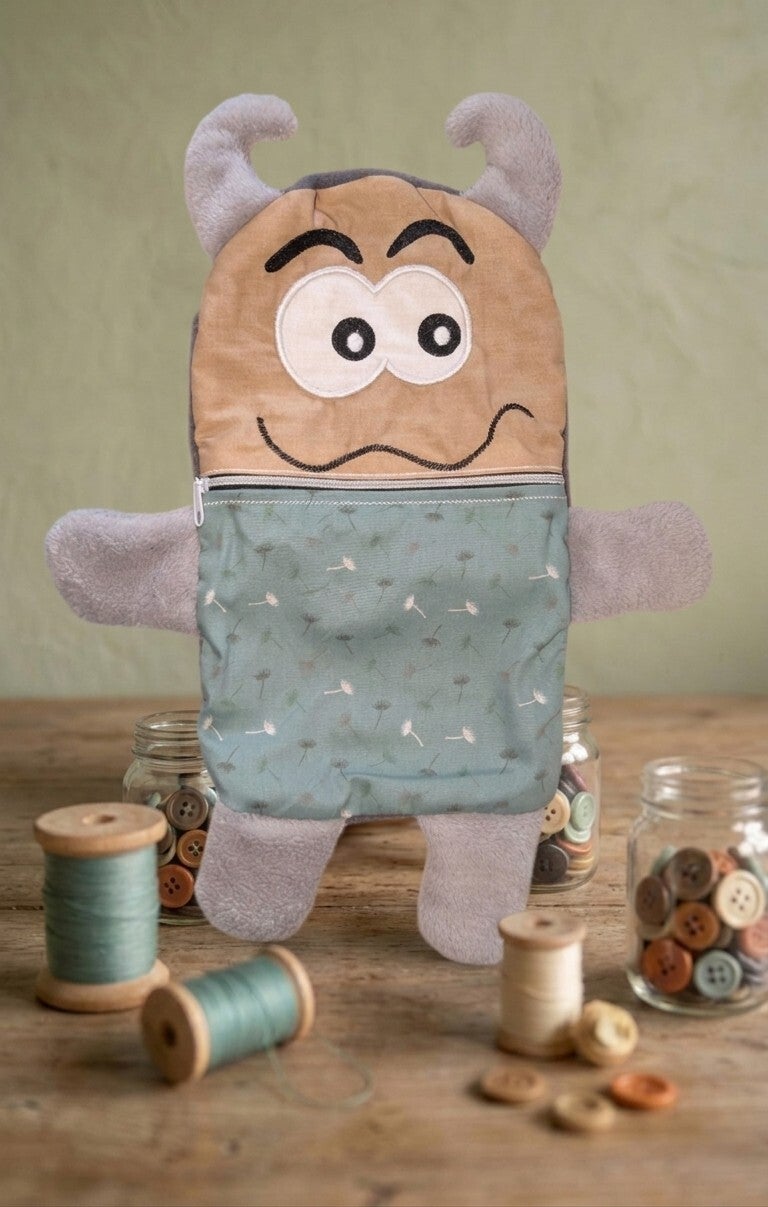 Schatzmonster mit Reißverschluss