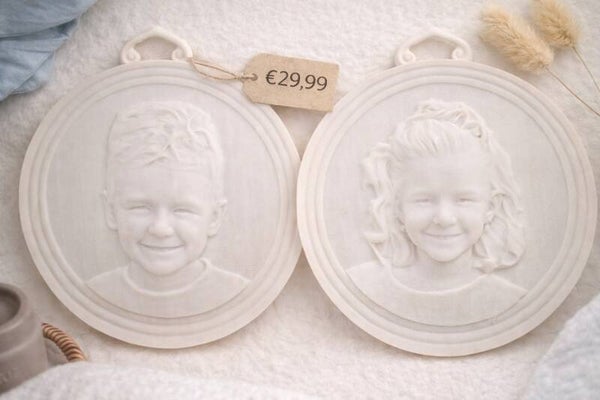 Persoonlijk 3D portret in reliëf