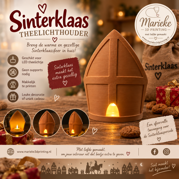 Sinterklaas Theelichthouder