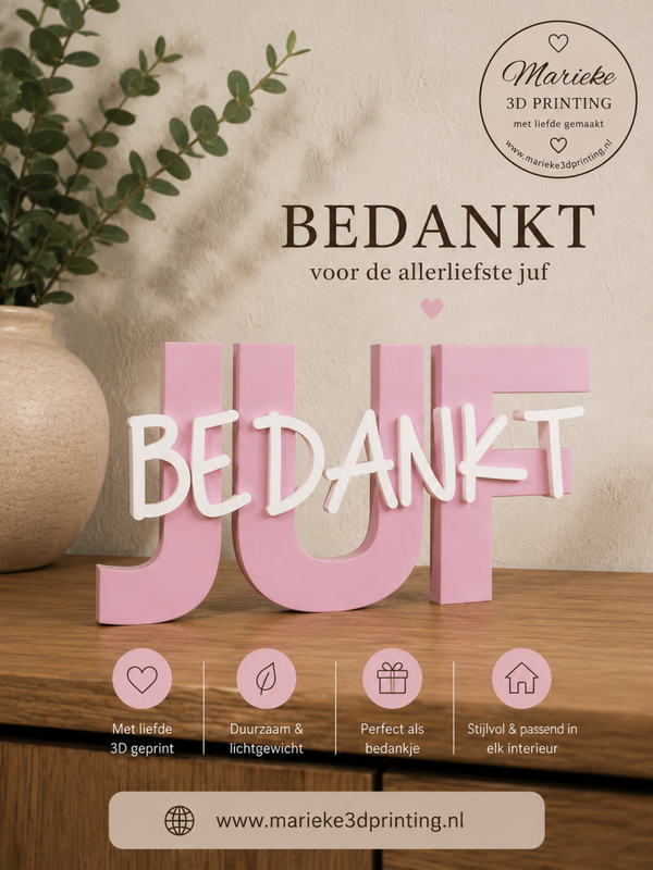 Bedankt juf