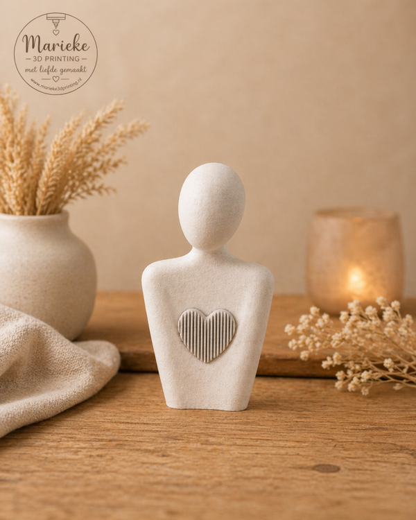 3D Geprint Beeldje – Liefde in Vorm