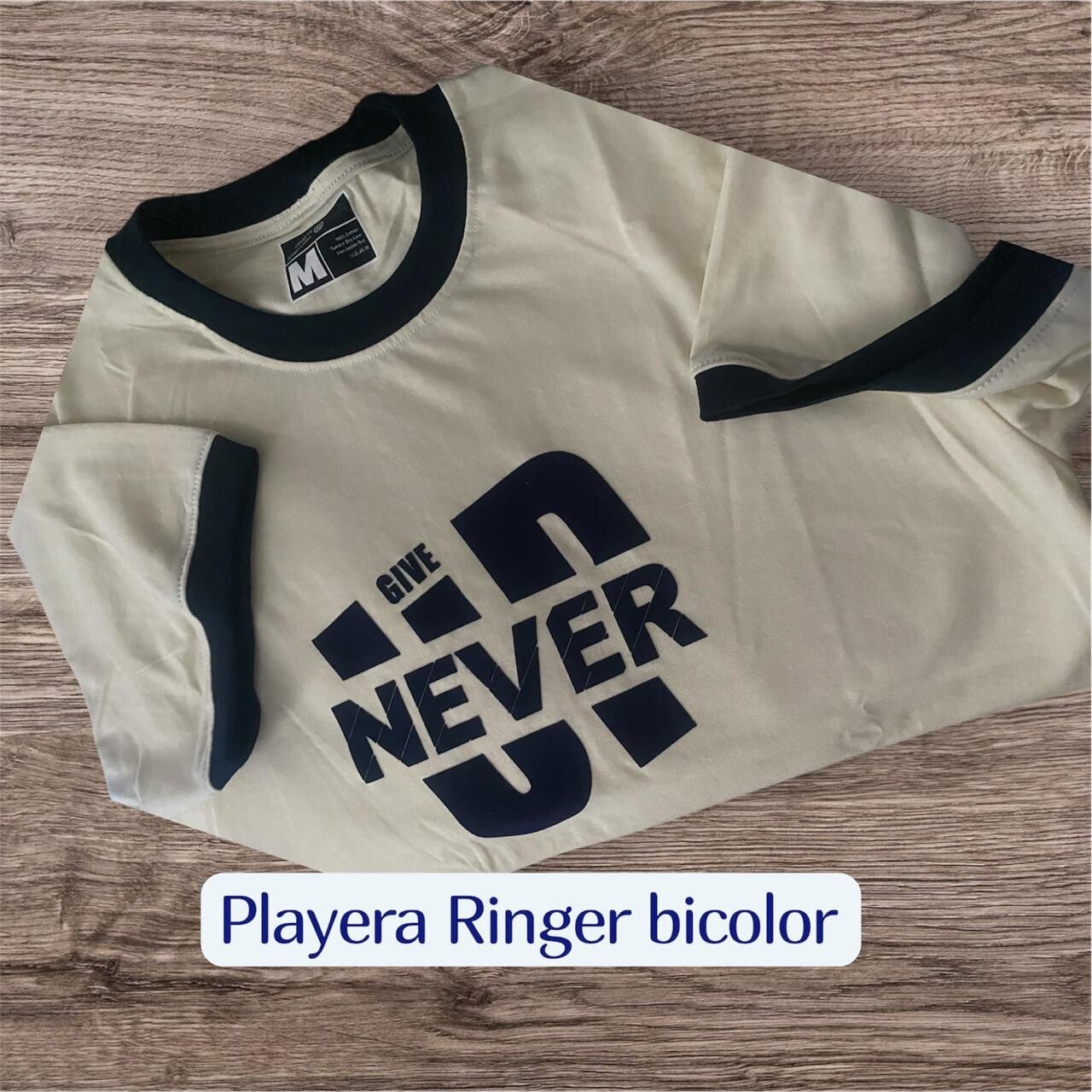 PLAYERA RINGER BICOLOR
