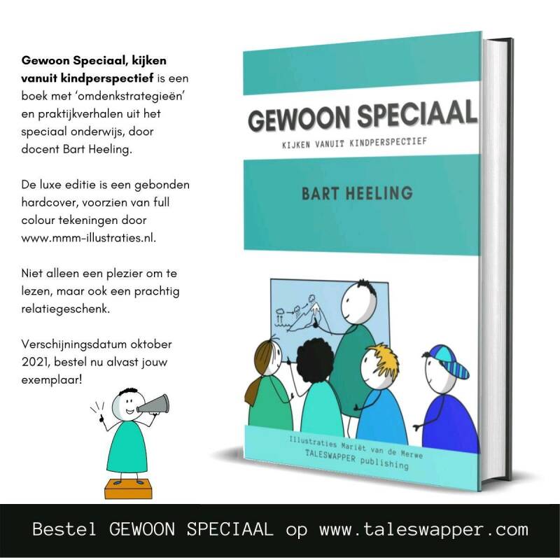 Illustratie cover Gewoon Speciaal Bart Heeling