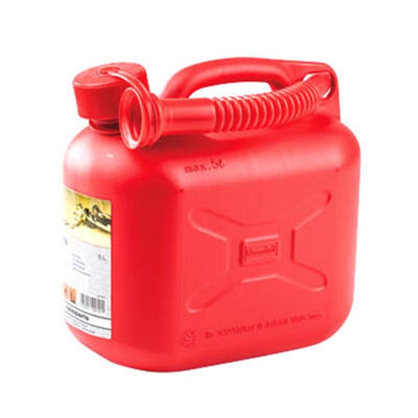 5LTR RED FUEL Can (Plastic) w/nozzle