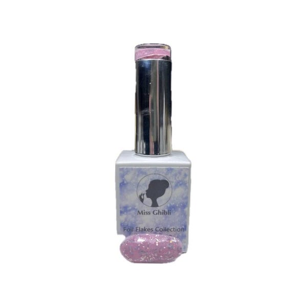 Miss Ghibli Rubber Base Foil Flakes Pink Blossom