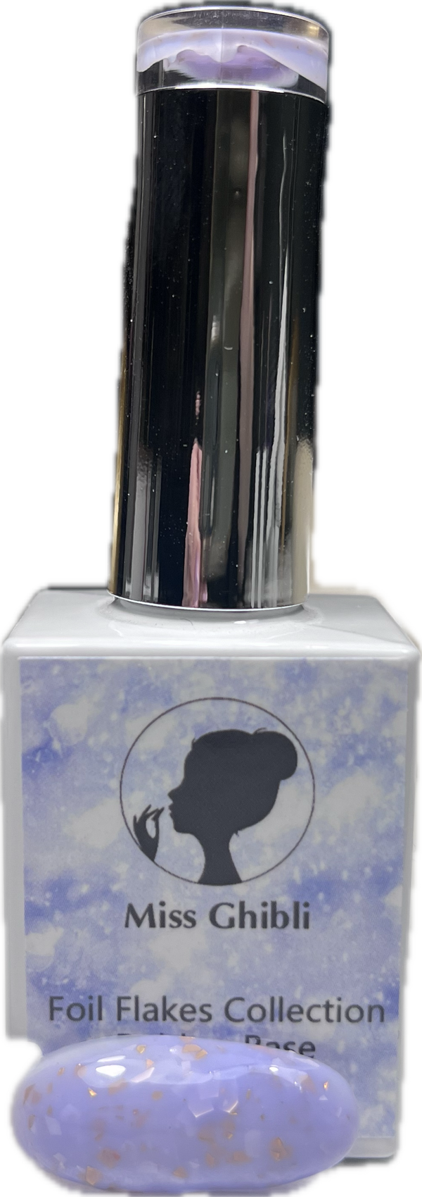 Miss Ghibli Rubber Base Foil Flakes Violet Leafs