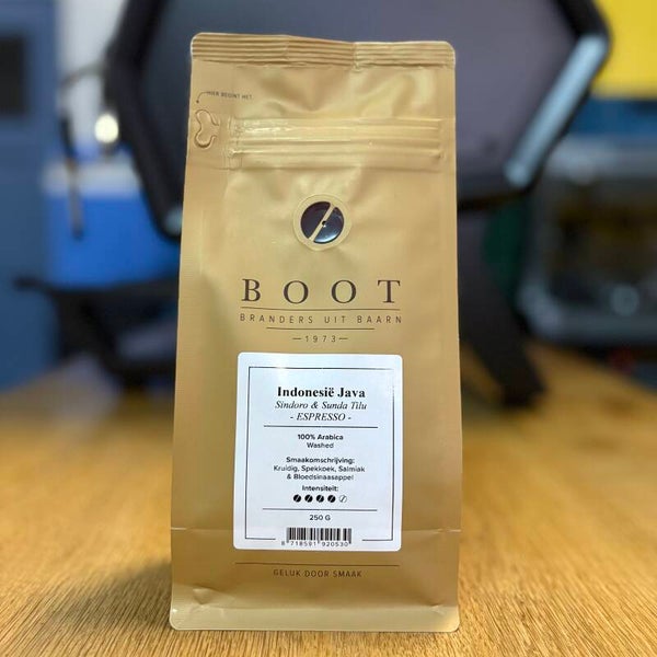 250 Gram - INDONESIË JAVA SINDORO & SUNDA TILU - Espresso - Arabica - Washed