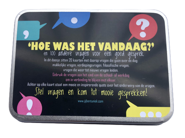 Doosje met 100 vragen over je dag!