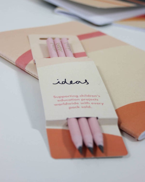 Cream Recycled pencils by Vent for Change