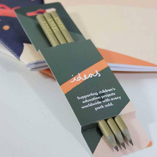 Green Recycled Pencils by Vent for Change