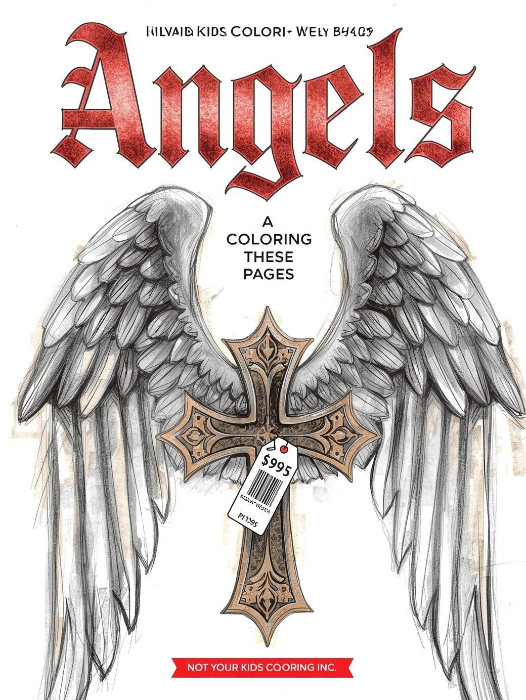 angel coloring book standard size