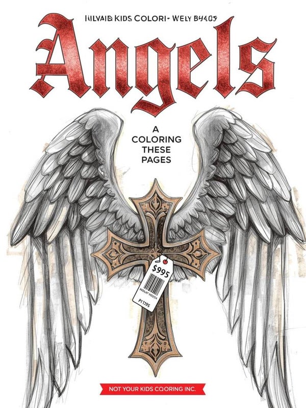 angel coloring book standard size