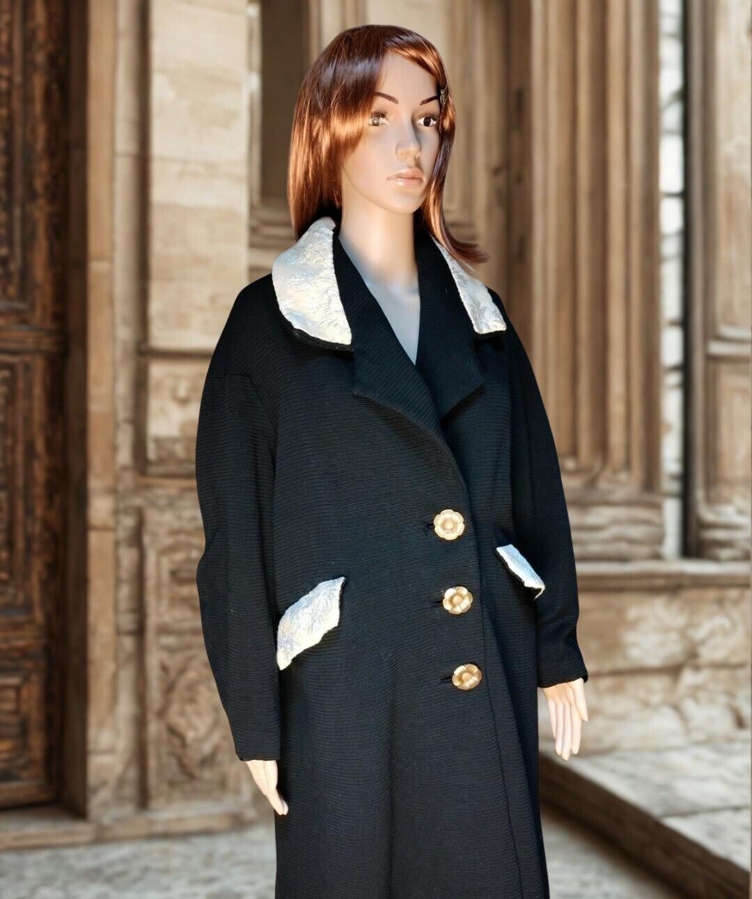 Authentic Vintage Wool Coat – 1920s–1950s