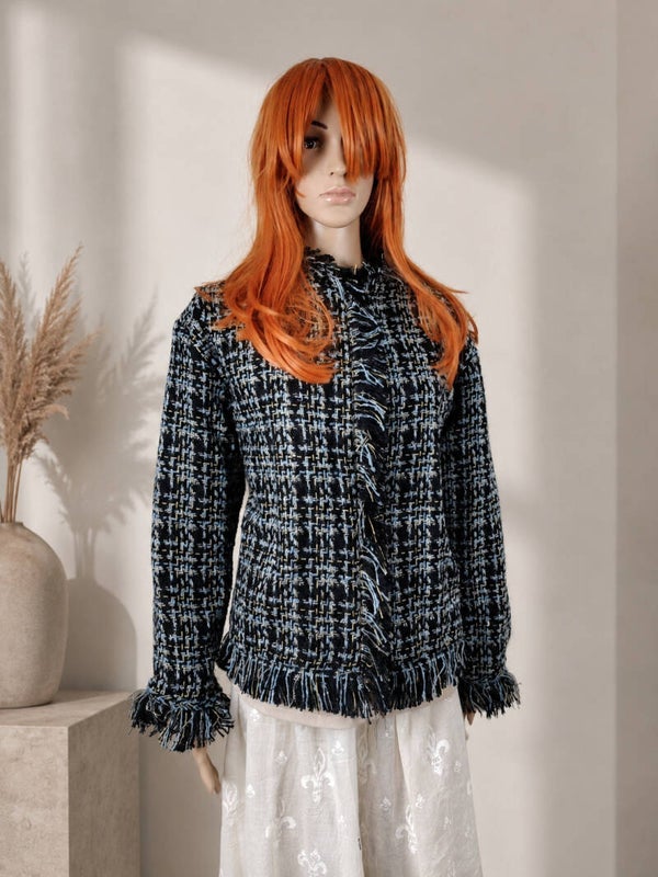 Chanel-Style Bouclé Jacket | Couture Cotton Quilted Lining