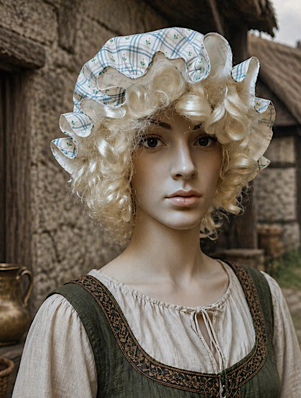 Historical Bonnet  Reversible Cotton Cap