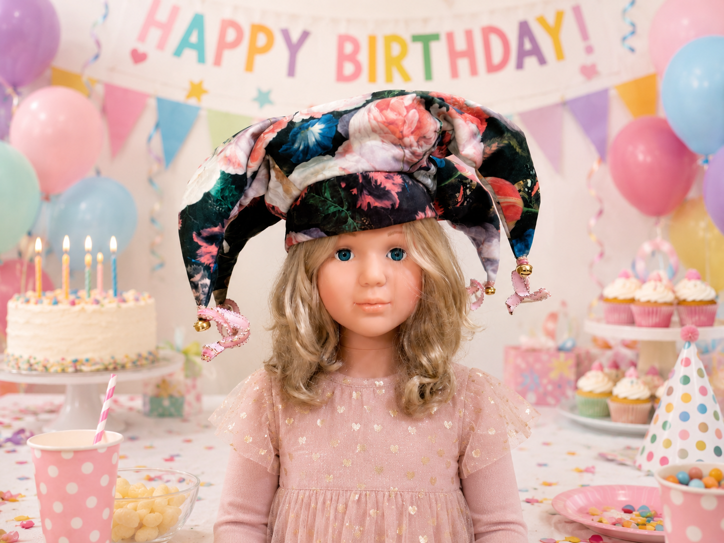 Big Party Four-Winged Child's Jester Hat
