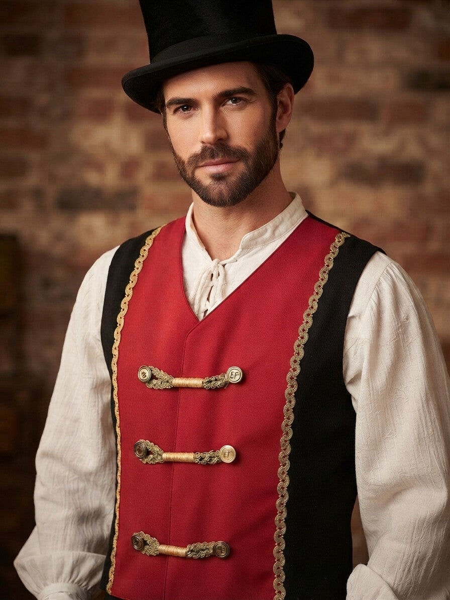 Aristocratic Gilet, Circus Costume, Military Style
