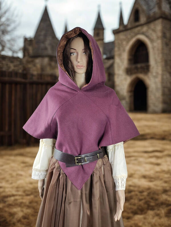 Lined Viking Hood Luxe Wool