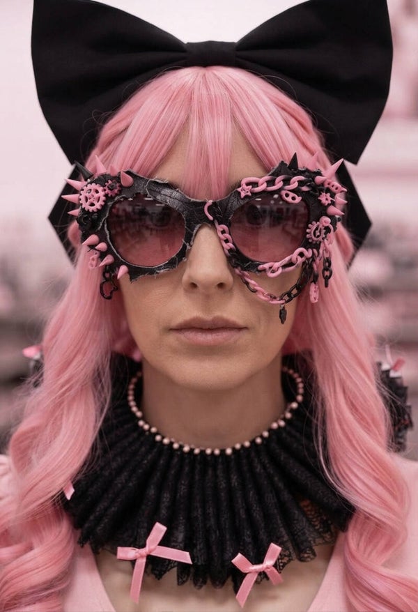 Black Lace Ruff Collar Victorian Gothic or Cosplay