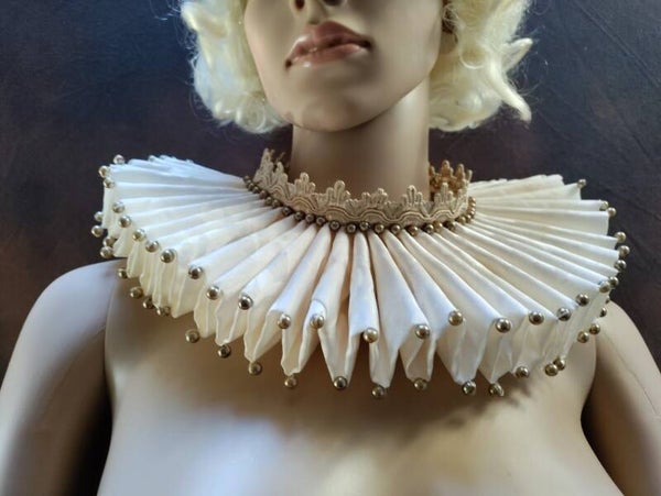 Custom Couture Silk Ruff Collars