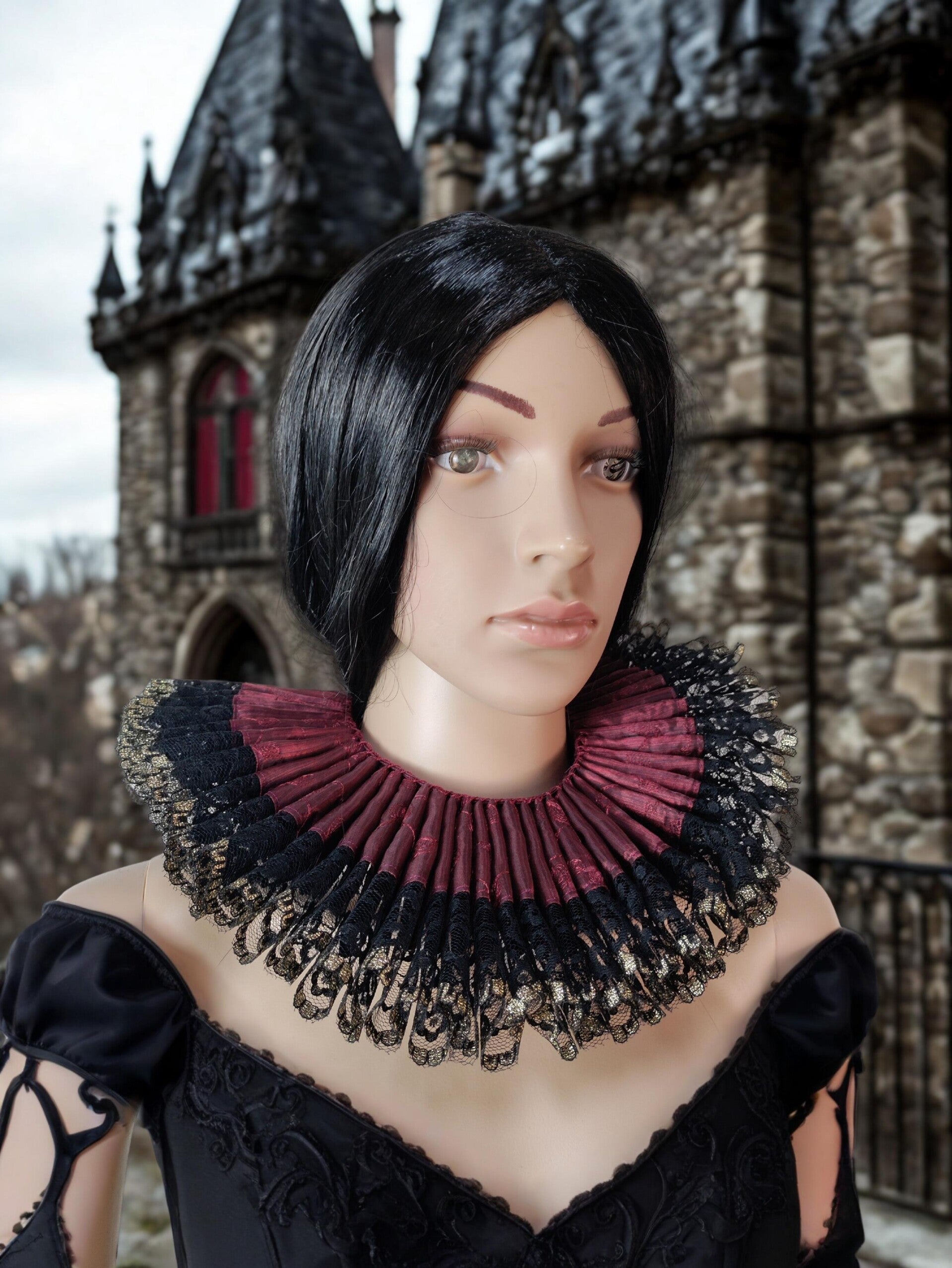 Baroque Burlesque Gothic Ruff Collar