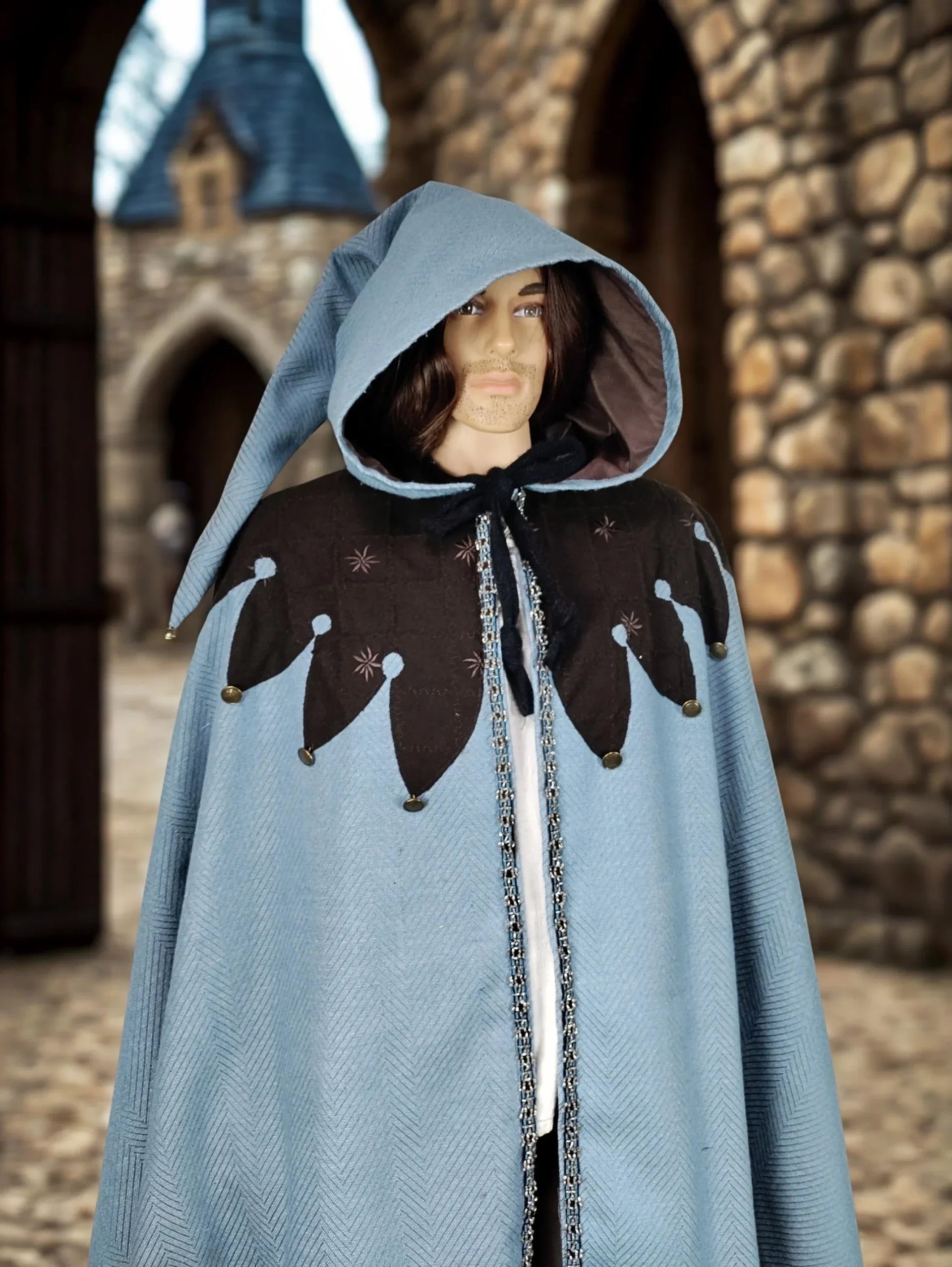 Handmade Medieval Jester Cape
