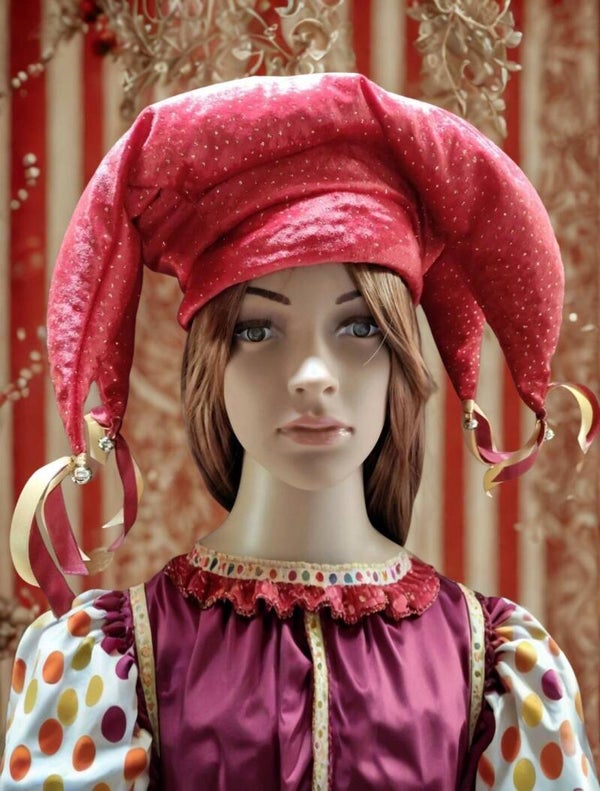 Red Renaissance Fool’s Cap