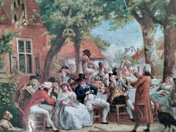 'De bruiloft' J.J. Broos Vlaamse School 19e eeuw