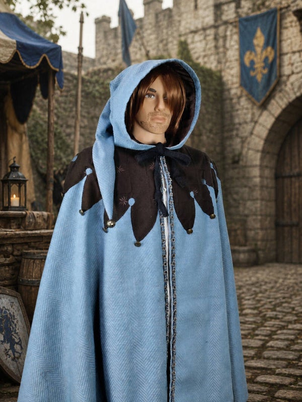 Handmade Medieval Jester Cape