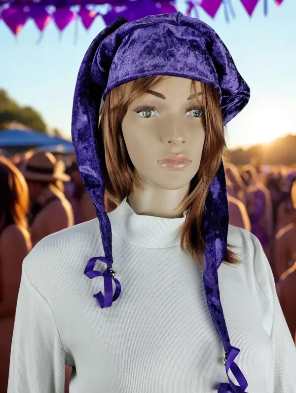 Light Purple Velvet Jester Style