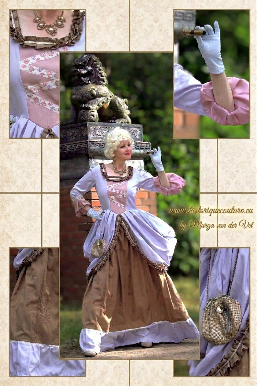 Marie Antoinette Dress Silk & Brocade