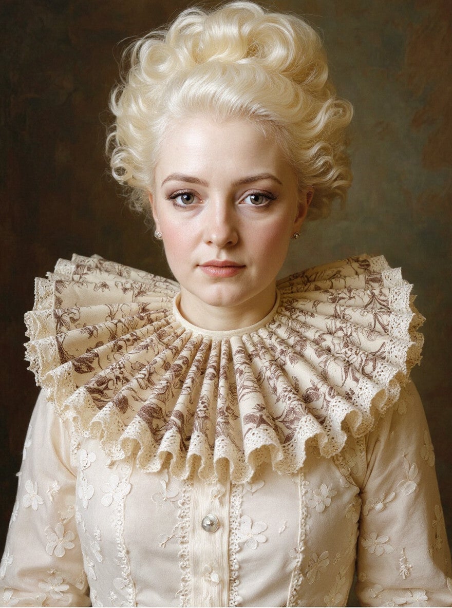 Baroque Ruff Collar Dramatic Fantasy