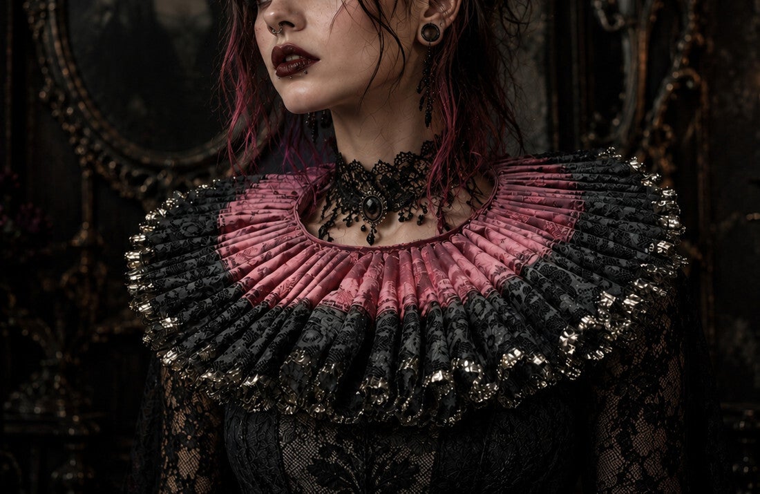Gothic Ruff Collar Dark Romantic