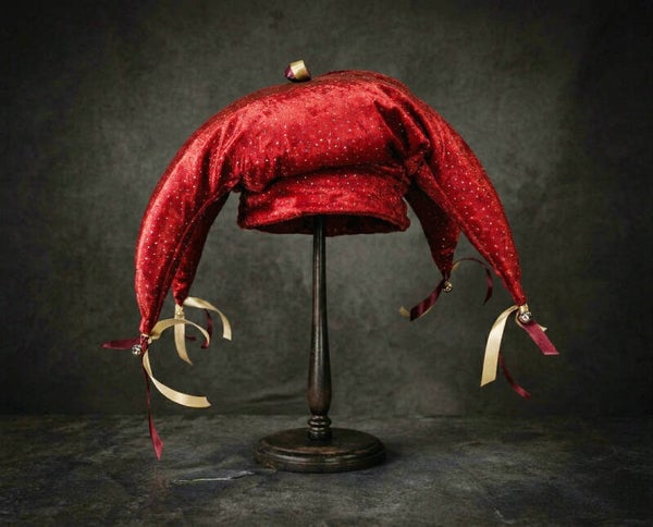 Red Big Fool’s Cap - Clown's Circus Core or Christmas mood!