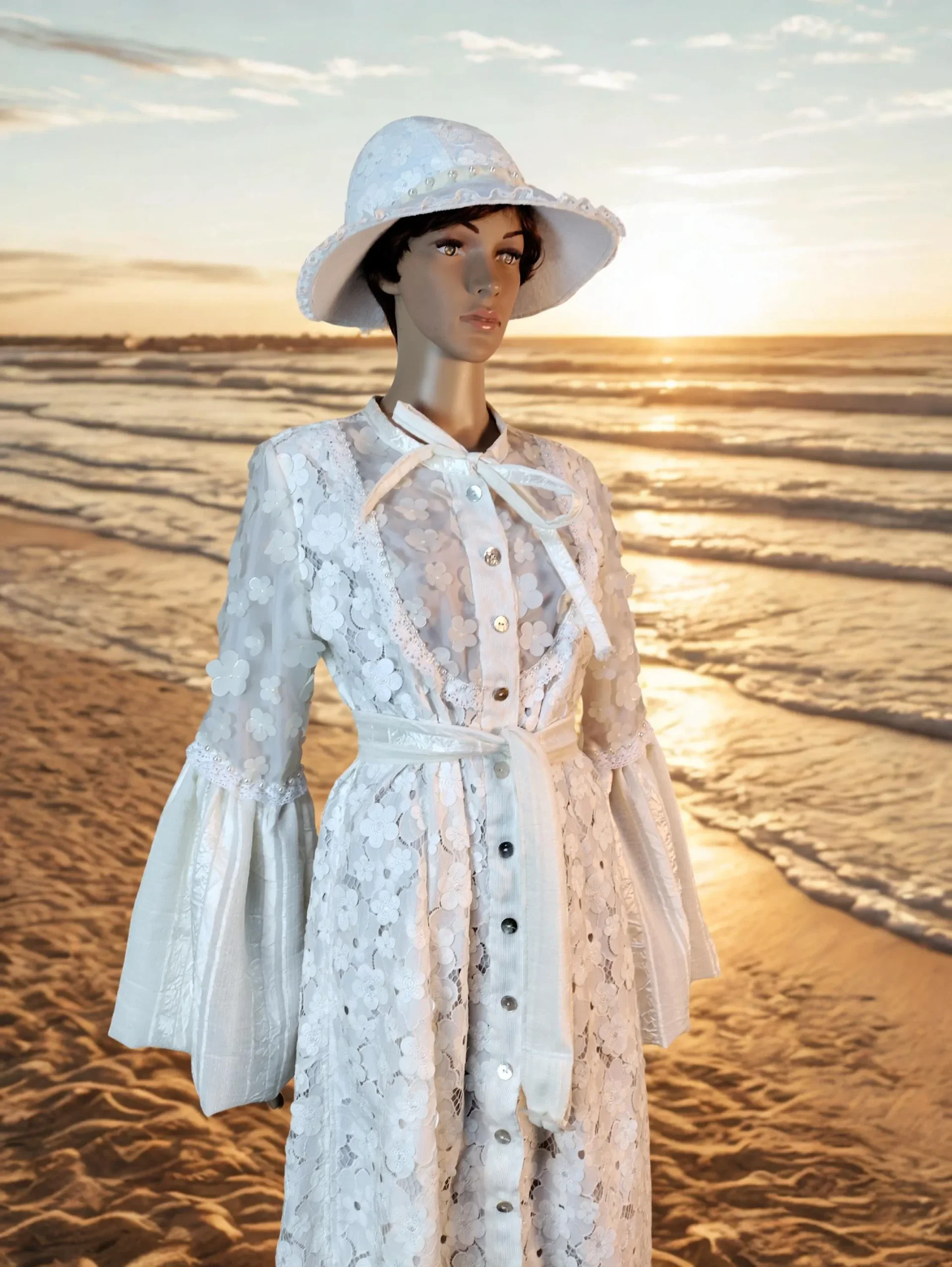 Lace Bridal Wedding & Renewal of Vows Gown
